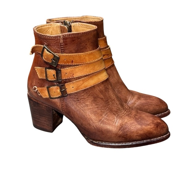 Bed Stu  Begin Buckle Ankle Leather Boots - Picture 3 of 10